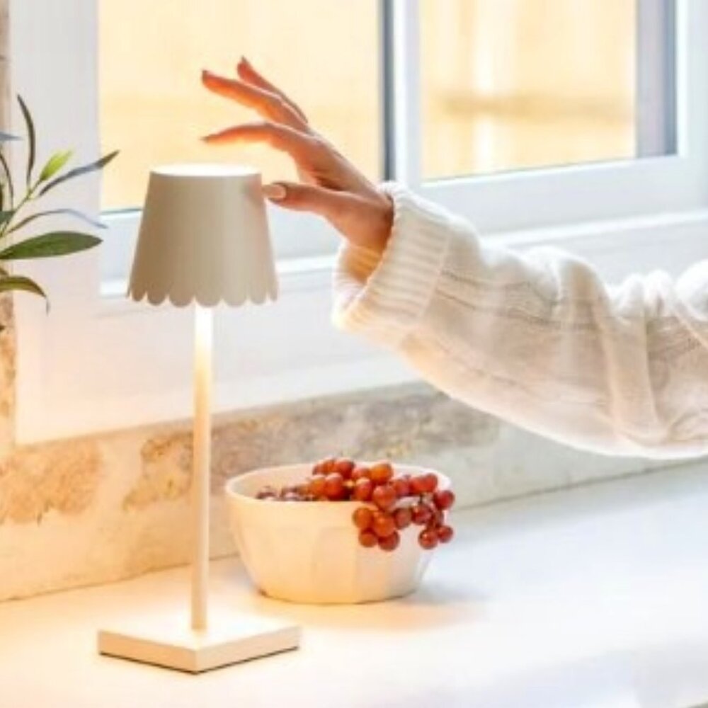 NWT Jilly Box Fall 2024 Jardines Domaine HOME:  LED Scalloped Lamp